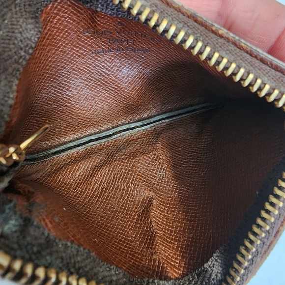 Louis Vuitton Brown Gold Monogram Pochette Cles Coin Wallet Purse Bag - Picture 4 of 10